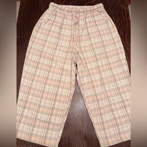 Erika & Company Pink, Green and Cream Striped Pants